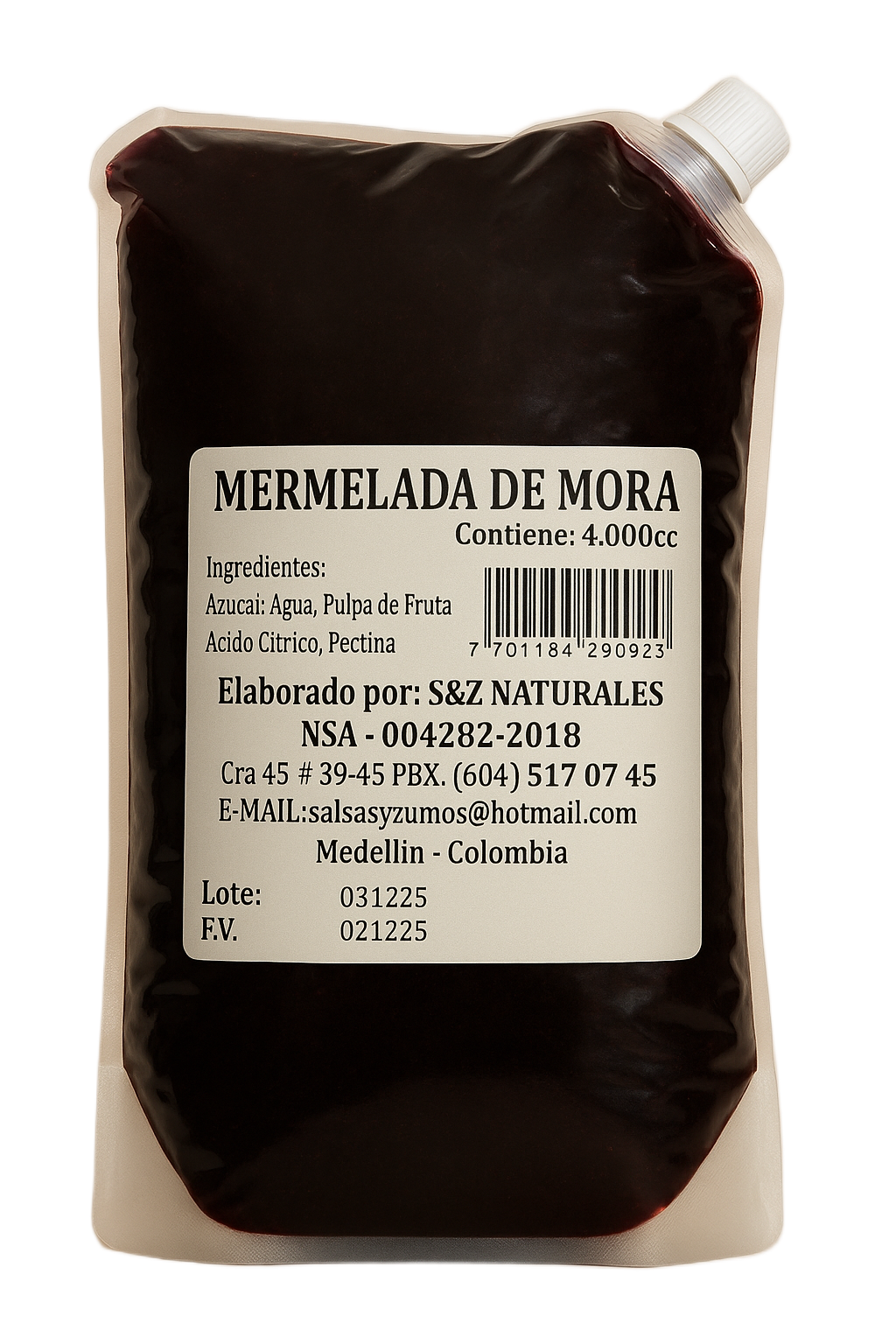 Mermelada de mora